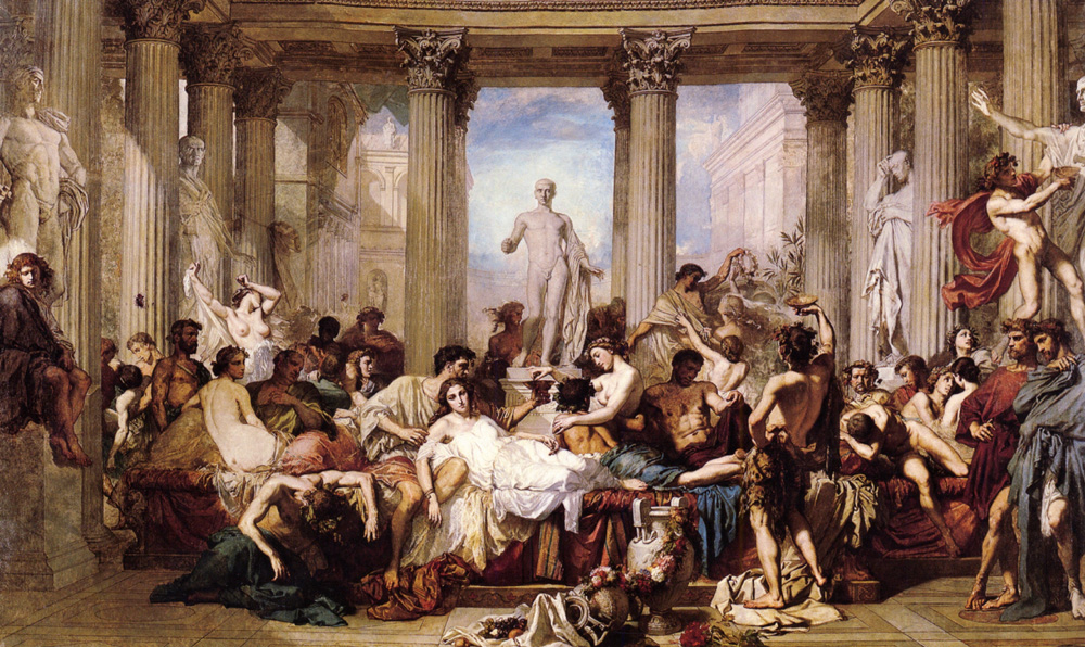 The Romans of the Decadence, by Thomas Couture